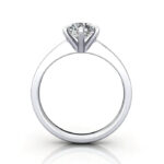 Round Brilliant Solitaire Diamond Ring Platinum RS23 TF