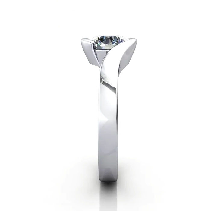 Round Brilliant Solitaire Diamond Ring Platinum RS24 SV Round Brilliant Solitaire Diamond Ring Platinum RS24 SV