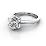Round Brilliant Solitaire Diamond Ring Platinum RS26 LF Round Brilliant Solitaire Diamond Ring Platinum RS26 LF