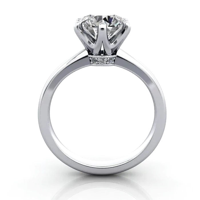 Round Brilliant Solitaire Diamond Ring Platinum RS26 TF Round Brilliant Solitaire Diamond Ring Platinum RS26 TF