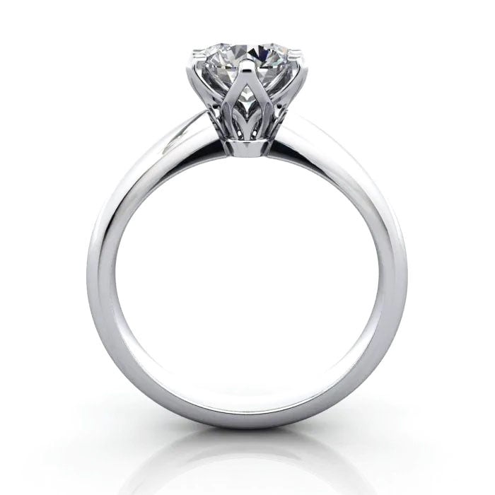 Round Brilliant Solitaire Diamond Ring Platinum RS32 TF Round Brilliant Solitaire Diamond Ring Platinum RS32 TF