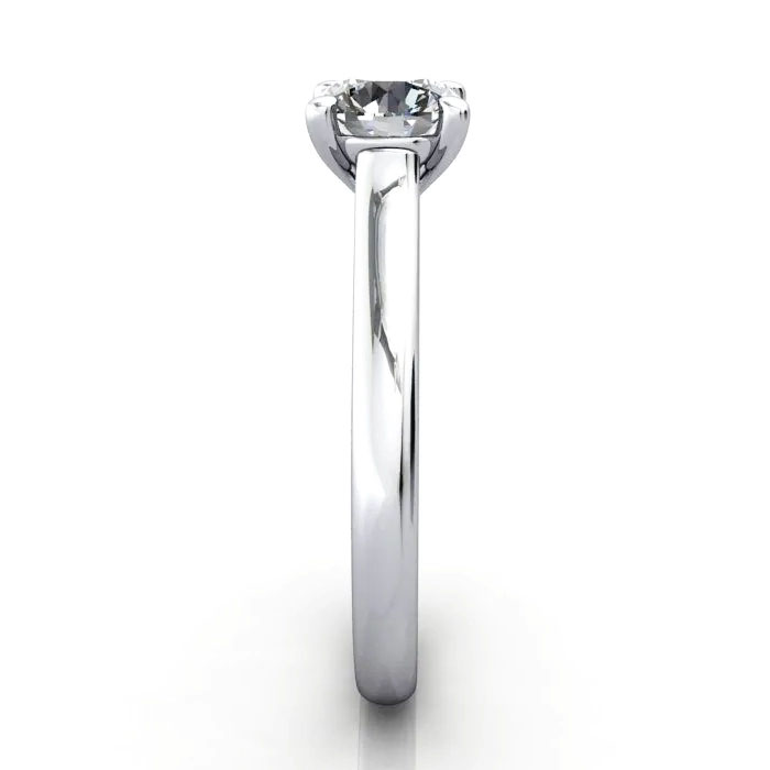 Round Brilliant Solitaire Diamond Ring Platinum RS34 SV Round Brilliant Solitaire Diamond Ring Platinum RS34 SV