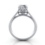 Round Brilliant Solitaire Diamond Ring Platinum RS34 TF Round Brilliant Solitaire Diamond Ring Platinum RS34 TF
