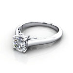Round Brilliant Solitaire Diamond Ring Platinum RS35 LF Round Brilliant Solitaire Diamond Ring Platinum RS35 LF