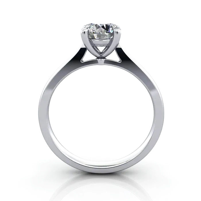 Round Brilliant Solitaire Diamond Ring Platinum RS36 TF Round Brilliant Solitaire Diamond Ring Platinum RS36 TF