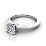 Round Brilliant Solitaire Diamond Ring Platinum RS37 LF Round Brilliant Solitaire Diamond Ring Platinum RS37 LF