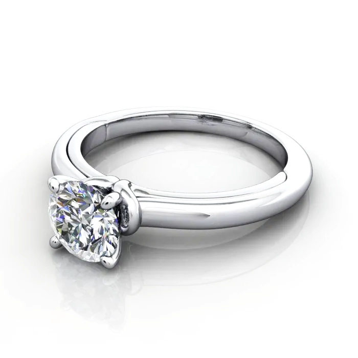 Round Brilliant Solitaire Diamond Ring Platinum RS37 LF Round Brilliant Solitaire Diamond Ring Platinum RS37 LF