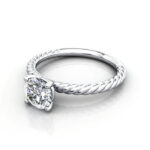 Round Brilliant Solitaire Diamond Ring Platinum RS38 LF Round Brilliant Solitaire Diamond Ring Platinum RS38 LF