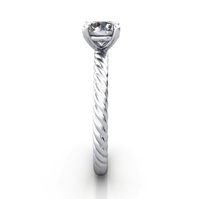 Round Brilliant Solitaire Diamond Ring Platinum RS38 SV Round Brilliant Solitaire Diamond Ring Platinum RS38 SV