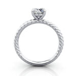 Round Brilliant Solitaire Diamond Ring Platinum RS38 TF Round Brilliant Solitaire Diamond Ring Platinum RS38 TF