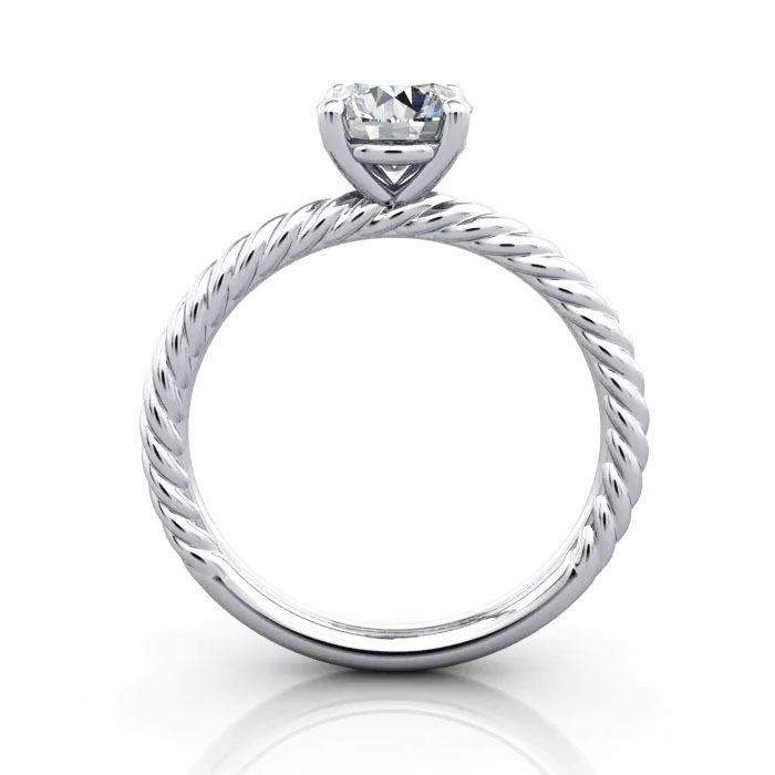 Round Brilliant Solitaire Diamond Ring Platinum RS38 TF Round Brilliant Solitaire Diamond Ring Platinum RS38 TF