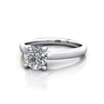Round Brilliant Solitaire Diamond Ring Platinum RS41 LF Round Brilliant Solitaire Diamond Ring Platinum RS41 LF