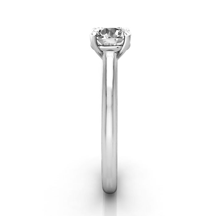 Round Brilliant Solitaire Diamond Ring Platinum RS44 SV Round Brilliant Solitaire Diamond Ring Platinum RS44 SV