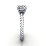 Round Brilliant Solitaire Diamond Ring Platinum RS47 SV Round Brilliant Solitaire Diamond Ring Platinum RS47 SV