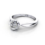 Round Brilliant Solitaire Diamond Ring Platinum RS8 LF Round Brilliant Solitaire Diamond Ring Platinum RS8 LF