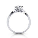 Round Brilliant Solitaire Diamond Ring Platinum RS8 TF Round Brilliant Solitaire Diamond Ring Platinum RS8 TF