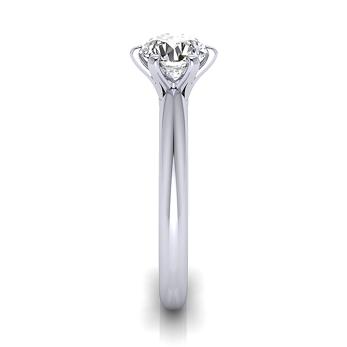 Round Brilliant Solitaire Diamond Ring Platinum RS9 SV Round Brilliant Solitaire Diamond Ring Platinum RS9 SV