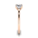 Round Brilliant Solitaire Diamond Ring Rose Gold RS1 SV Round Brilliant Solitaire Diamond Ring Rose Gold RS1 SV