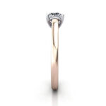 Round Brilliant Solitaire Diamond Ring Rose Gold RS16 SV Round Brilliant Solitaire Diamond Ring Rose Gold RS16 SV