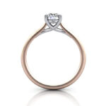 Round Brilliant Solitaire Diamond Ring Rose Gold RS16 TF Round Brilliant Solitaire Diamond Ring Rose Gold RS16 TF