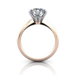 Round Brilliant Solitaire Diamond Ring Rose Gold RS18 TF Round Brilliant Solitaire Diamond Ring Rose Gold RS18 TF