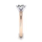 Round Brilliant Solitaire Diamond Ring Rose Gold RS2 SV Round Brilliant Solitaire Diamond Ring Rose Gold RS2 SV