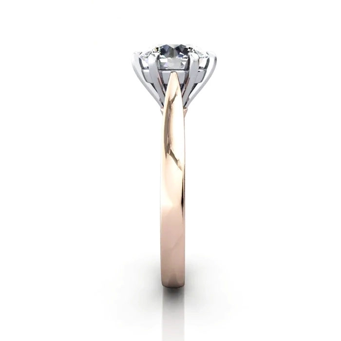 Round Brilliant Solitaire Diamond Ring Rose Gold RS20 SV Round Brilliant Solitaire Diamond Ring Rose Gold RS20 SV