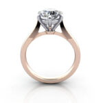Round Brilliant Solitaire Diamond Ring Rose Gold RS20 TF Round Brilliant Solitaire Diamond Ring Rose Gold RS20 TF
