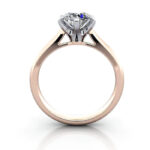 Round Brilliant Solitaire Diamond Ring Rose Gold RS21 TF