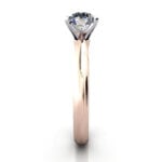 Round Brilliant Solitaire Diamond Ring Rose Gold RS22 SV
