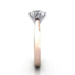 Round Brilliant Solitaire Diamond Ring Rose Gold RS23 SV Round Brilliant Solitaire Diamond Ring Rose Gold RS23 SV
