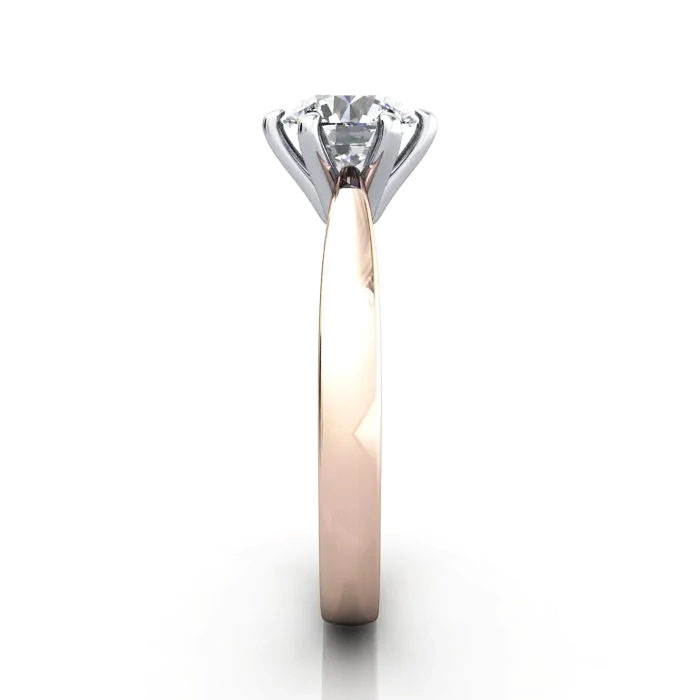 Round Brilliant Solitaire Diamond Ring Rose Gold RS23 SV Round Brilliant Solitaire Diamond Ring Rose Gold RS23 SV