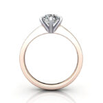 Round Brilliant Solitaire Diamond Ring Rose Gold RS23 TF Round Brilliant Solitaire Diamond Ring Rose Gold RS23 TF