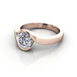 Round Brilliant Solitaire Diamond Ring Rose Gold RS24 LF Round Brilliant Solitaire Diamond Ring Rose Gold RS24 LF