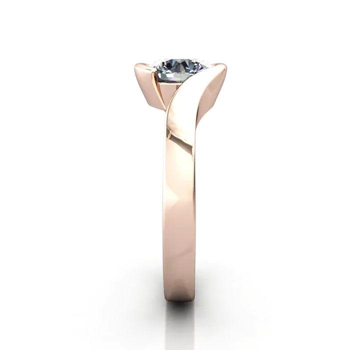 Round Brilliant Solitaire Diamond Ring Rose Gold RS24 SV Round Brilliant Solitaire Diamond Ring Rose Gold RS24 SV