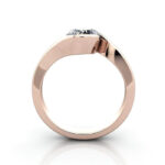Round Brilliant Solitaire Diamond Ring Rose Gold RS24 TF Round Brilliant Solitaire Diamond Ring Rose Gold RS24 TF