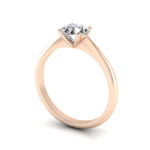 Round Brilliant Solitaire Diamond Ring Rose Gold RS3 3D Round Brilliant Solitaire Diamond Ring Rose Gold RS3 3D