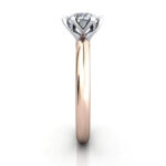 Round Brilliant Solitaire Diamond Ring Rose Gold RS32 SV Round Brilliant Solitaire Diamond Ring Rose Gold RS32 SV