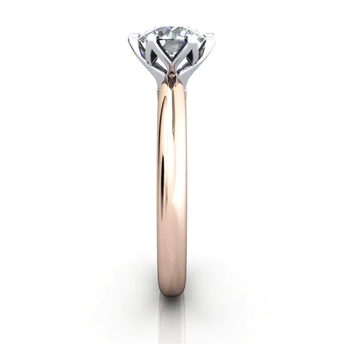 Round Brilliant Solitaire Diamond Ring Rose Gold RS32 SV Round Brilliant Solitaire Diamond Ring Rose Gold RS32 SV