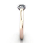 Round Brilliant Solitaire Diamond Ring Rose Gold RS34 SV Round Brilliant Solitaire Diamond Ring Rose Gold RS34 SV