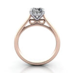Round Brilliant Solitaire Diamond Ring Rose Gold RS34 TF Round Brilliant Solitaire Diamond Ring Rose Gold RS34 TF