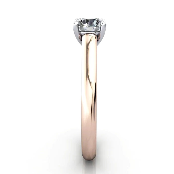 Round Brilliant Solitaire Diamond Ring Rose Gold RS35 SV Round Brilliant Solitaire Diamond Ring Rose Gold RS35 SV