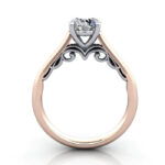 Round Brilliant Solitaire Diamond Ring Rose Gold RS35 TF Round Brilliant Solitaire Diamond Ring Rose Gold RS35 TF