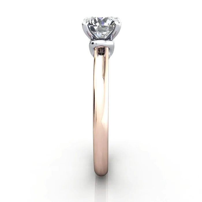 Round Brilliant Solitaire Diamond Ring Rose Gold RS37 SV Round Brilliant Solitaire Diamond Ring Rose Gold RS37 SV