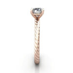 Round Brilliant Solitaire Diamond Ring Rose Gold RS38 SV Round Brilliant Solitaire Diamond Ring Rose Gold RS38 SV