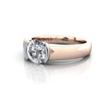 Round Brilliant Solitaire Diamond Ring Rose Gold RS39 LF Round Brilliant Solitaire Diamond Ring Rose Gold RS39 LF