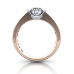 Round Brilliant Solitaire Diamond Ring Rose Gold RS39 TF Round Brilliant Solitaire Diamond Ring Rose Gold RS39 TF