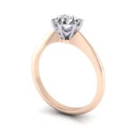 Round Brilliant Solitaire Diamond Ring Rose Gold RS4 3D Round Brilliant Solitaire Diamond Ring Rose Gold RS4 3D