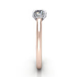 Round Brilliant Solitaire Diamond Ring Rose Gold RS44 SV Round Brilliant Solitaire Diamond Ring Rose Gold RS44 SV