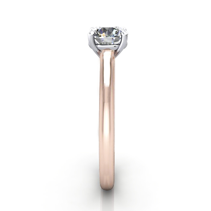 Round Brilliant Solitaire Diamond Ring Rose Gold RS44 SV Round Brilliant Solitaire Diamond Ring Rose Gold RS44 SV